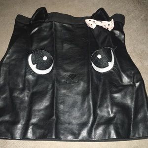 Girls leather skirt